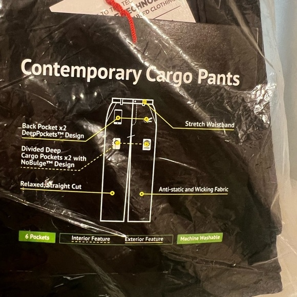 NEW BLACK SCOTTeVEST CONTEMPORARY CARGO PANTS - NEW IN PACKAGE - 42/32 - Picture 6 of 7